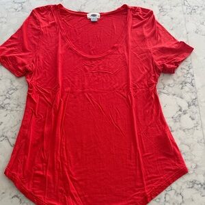 Old Navy Vibrant Red Short Sleeve Tee